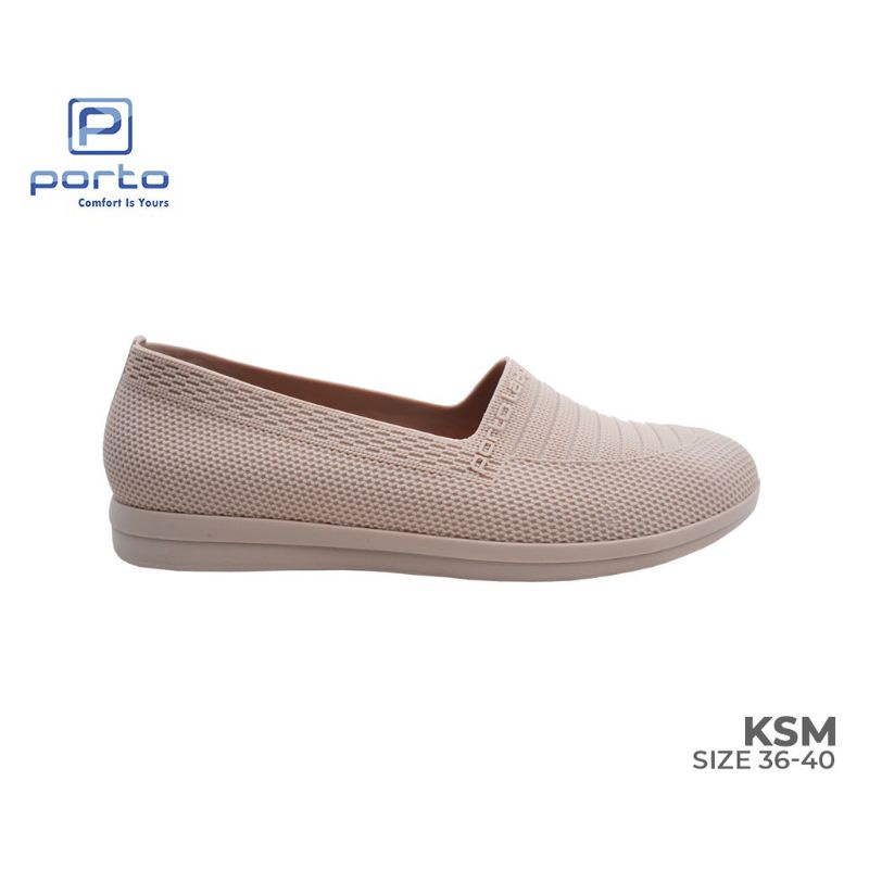 PROMO!!! Porto Lady KSM - Sepatu Jelly Slip On Karet Terbaru Anti Air Lentur &amp; Elastis