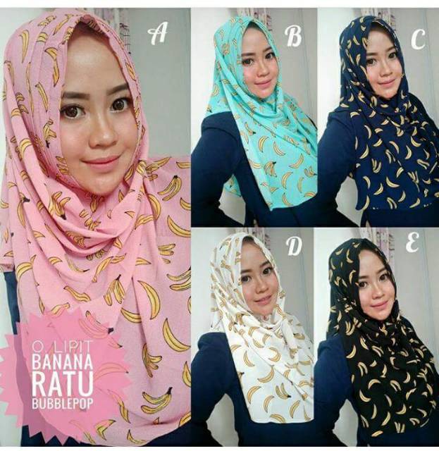 Pashmina Instan Lipit Motif Terbaru