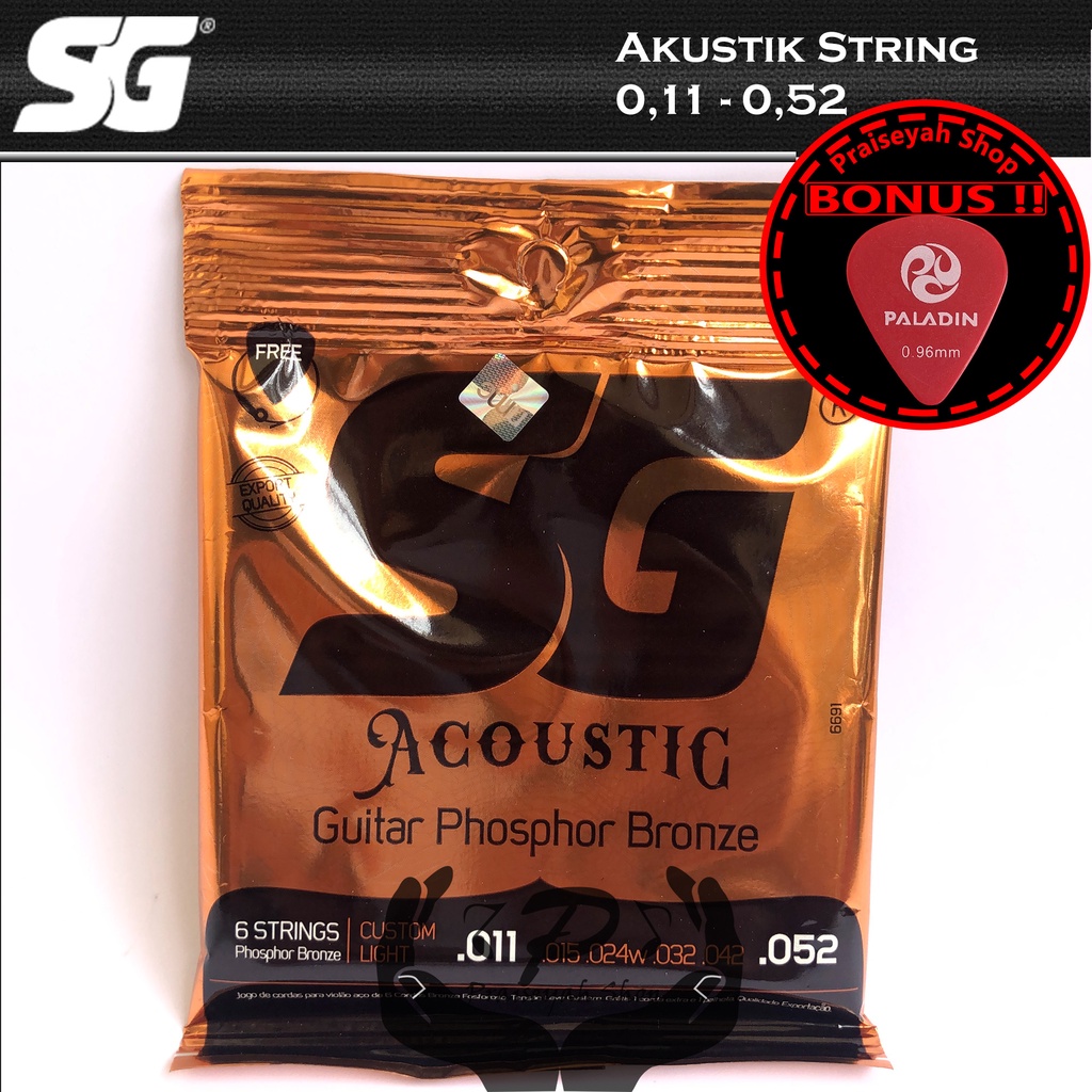 Senar Gitar Akustik String 0,11 SG Phosphor Bronze Original