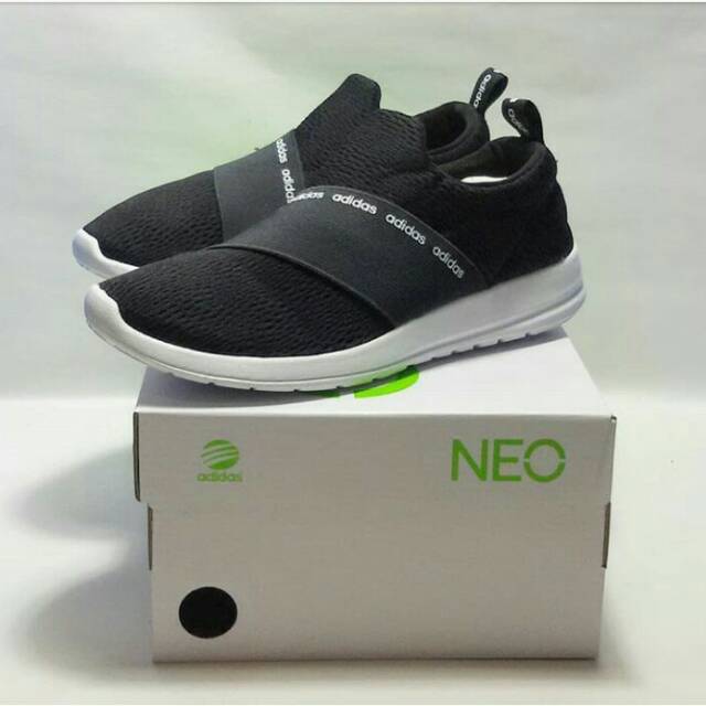 Adidas cloud foam lite racer slip on black