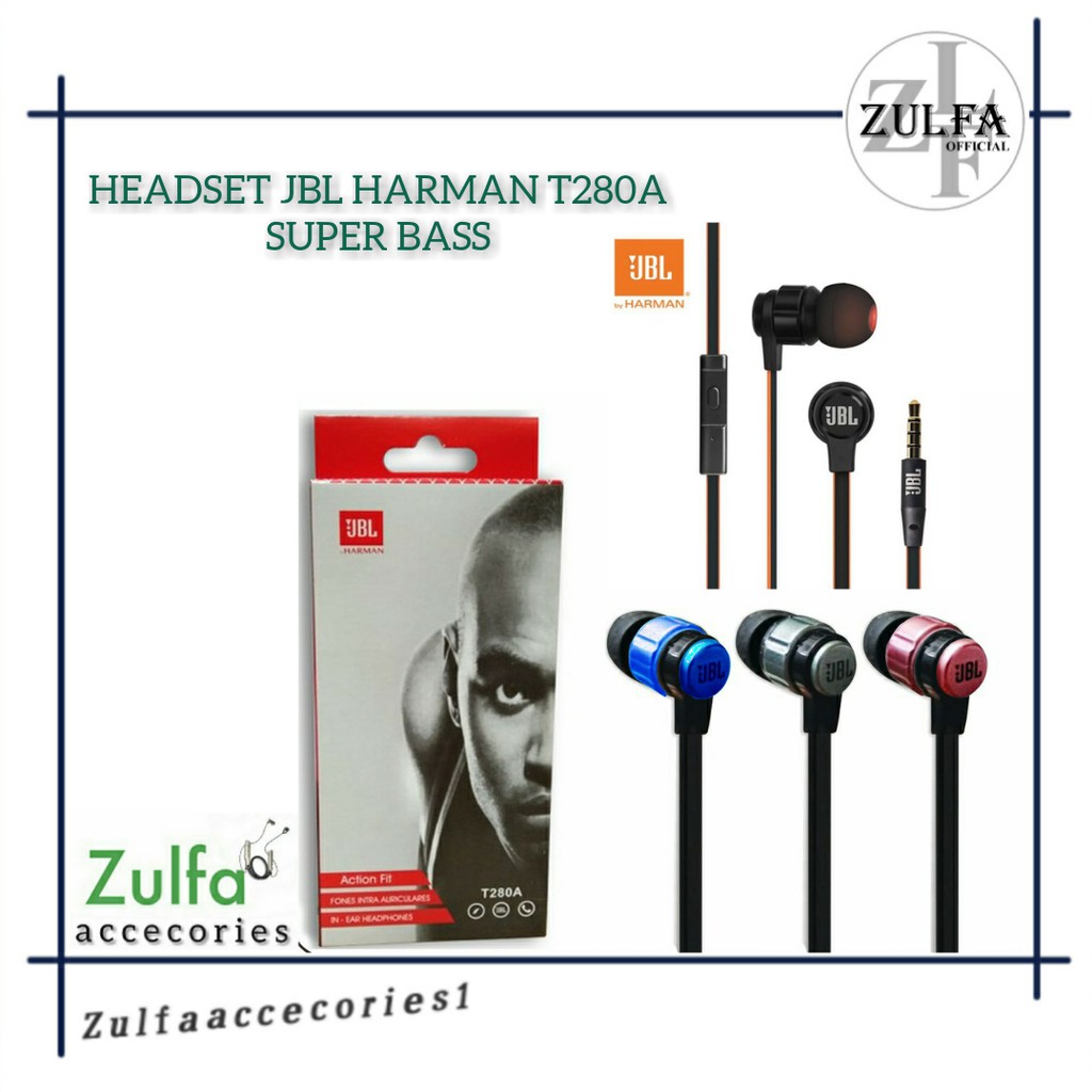 Headset Harman T280A JBL - Handsfree Stereo BASS