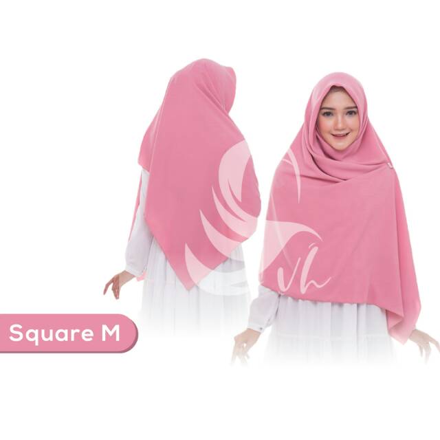 Kerudung Segi Empat AFNA M Hijab Syari Wolfis Jilbab Jumbo Polos