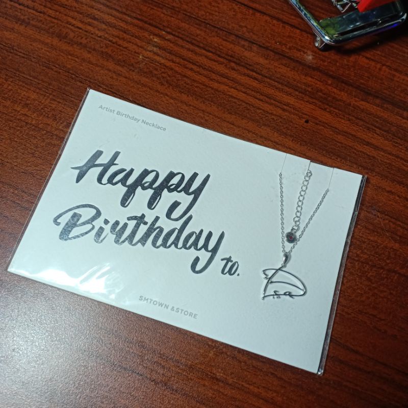 BIRTHDAY NECKLACE KYUNGSOO SM ENTERTAINMENT EXO DO KAI BAEKHYUN CHANYEOL