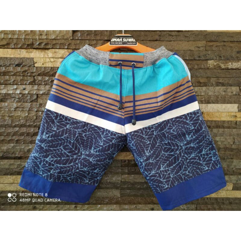 Celana Pendek Pria Distro Motif Surfing Pantai Santai / Celana Pria Murah