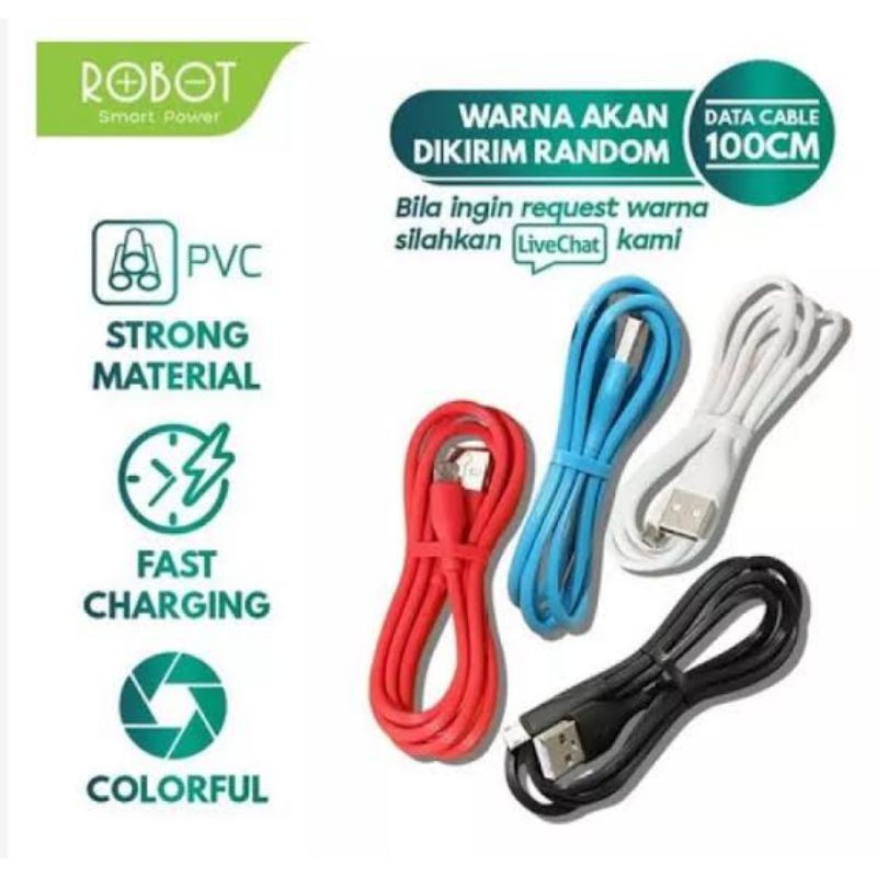 Kabel ROBOT RT-CD100 Kabel Data Android Micro Usb 1M Fast Charging