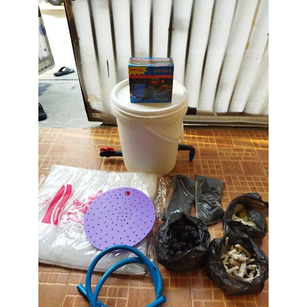 ember bio filter kolam koi komplit plus mesin