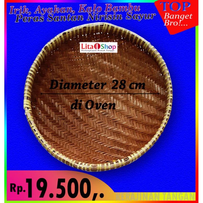 Irik Bambu/Kalo Bambu/Ayakan/Tirisan Sayur/Pencuci Beras