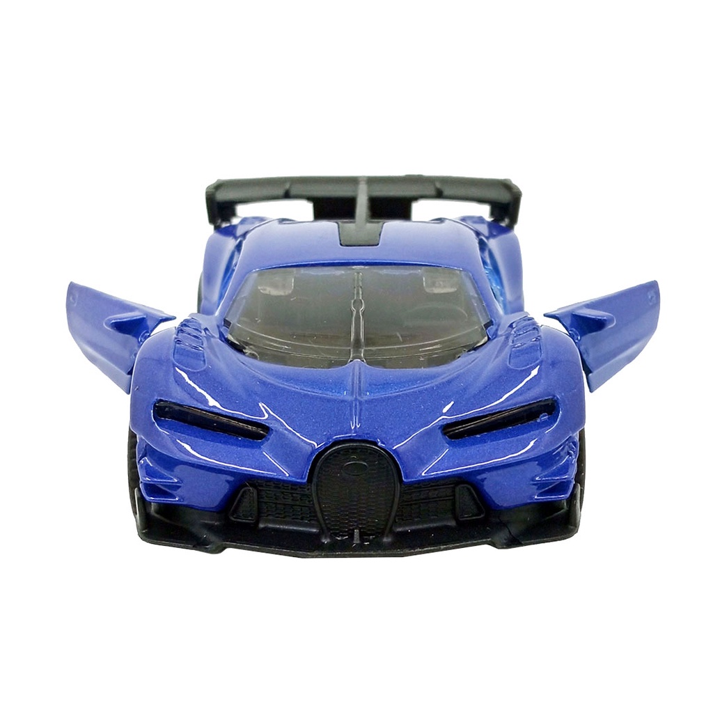 Toy Addict Bugatt1 Chiron Sport Car Biru Diecast Mainan Mobil Balap