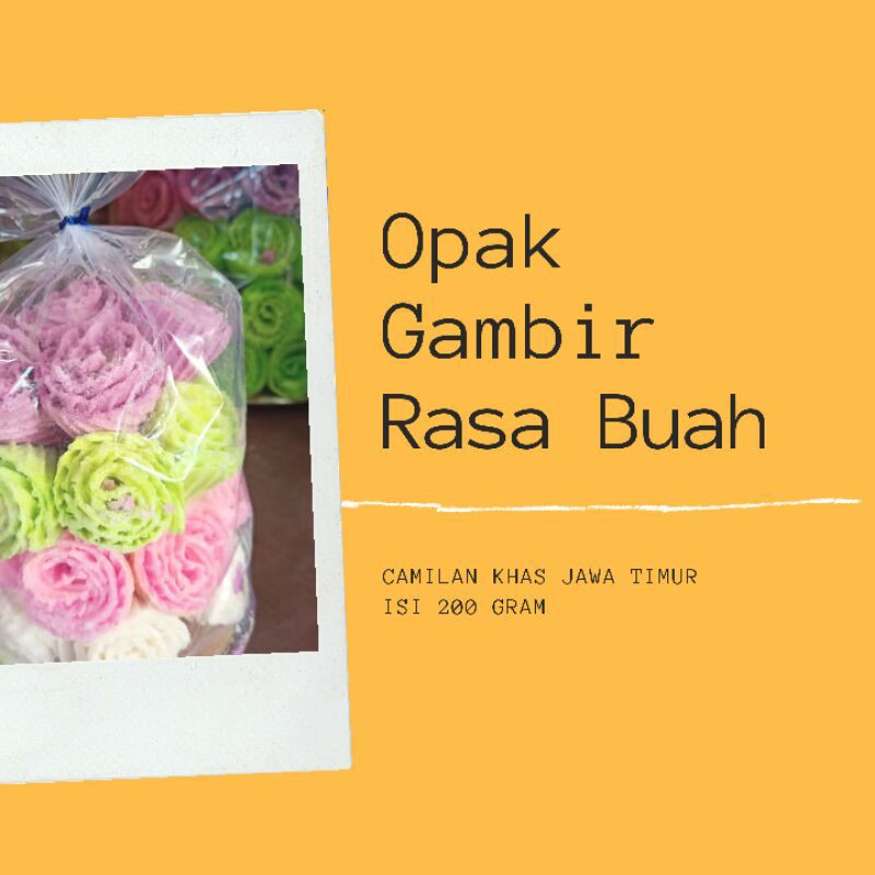 

OPAK GAMBIR RASA BUAH