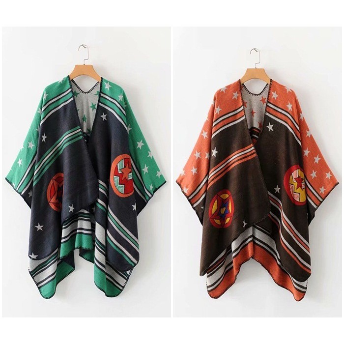 [baju wanita korea]  Baju Outer Cape Rajut Wanita Korea Import