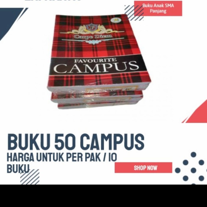 

Spesial Buku Tulis Campus 50 Lembar (Per Pack) Diskon