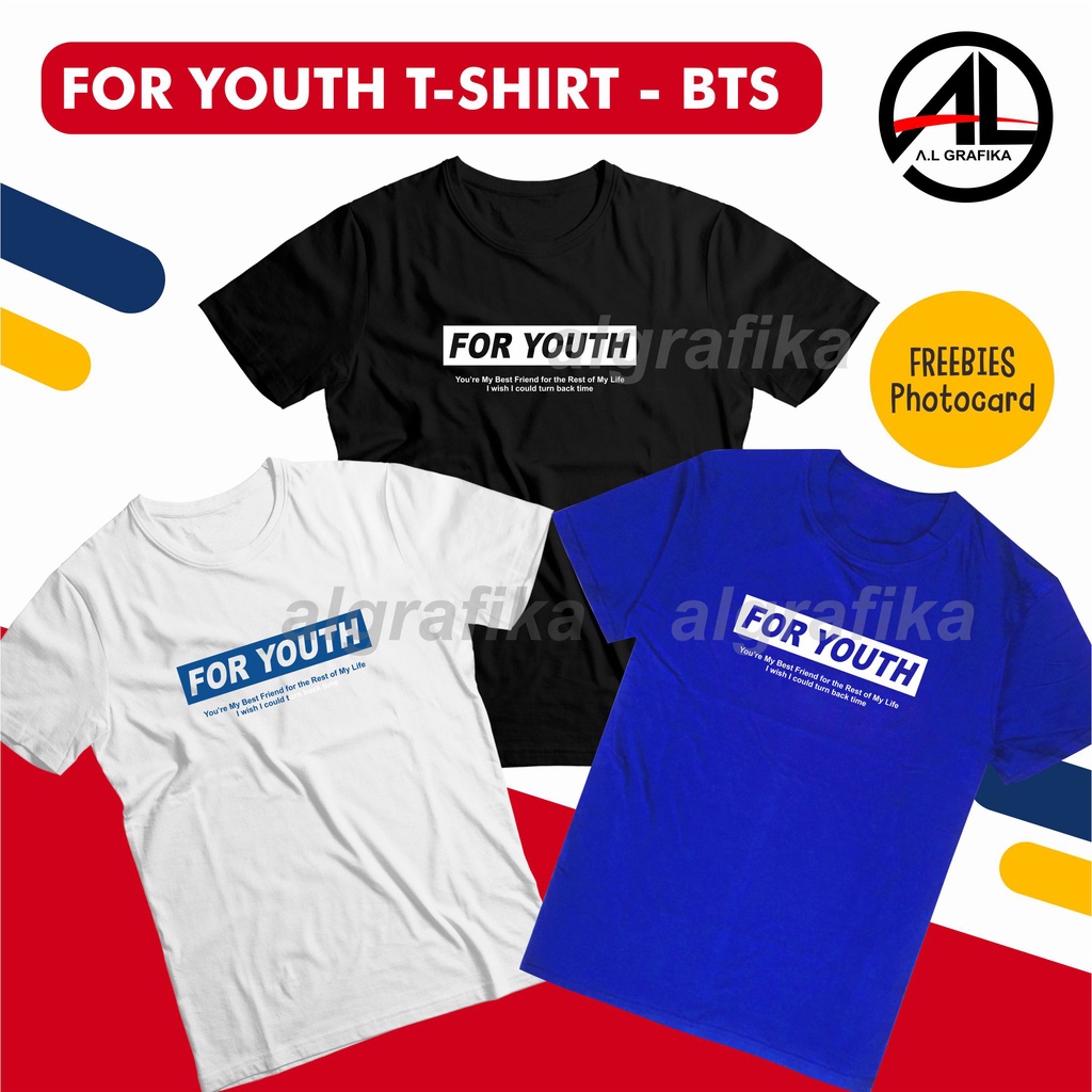 KAOS BTS FOR YOUTH TSHIRT PROOF