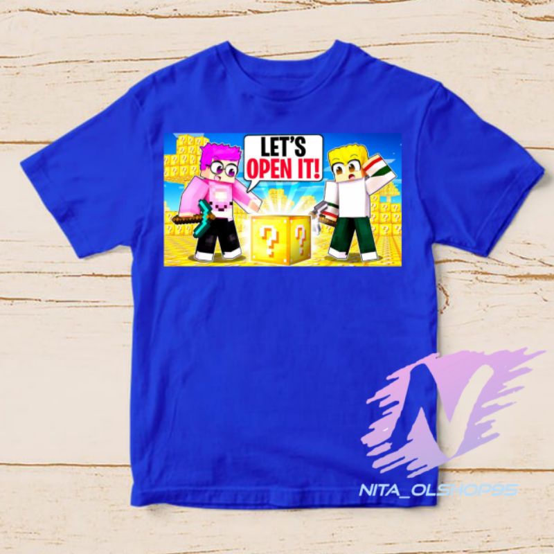 baju kaos anak roblox minicraft lankybox minicraft