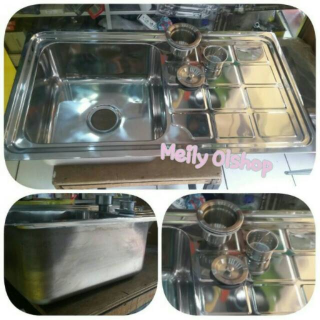 Bak Cuci Piring + Apur / Sink/ Kitchen Set/ Wastafel Cuci Piring