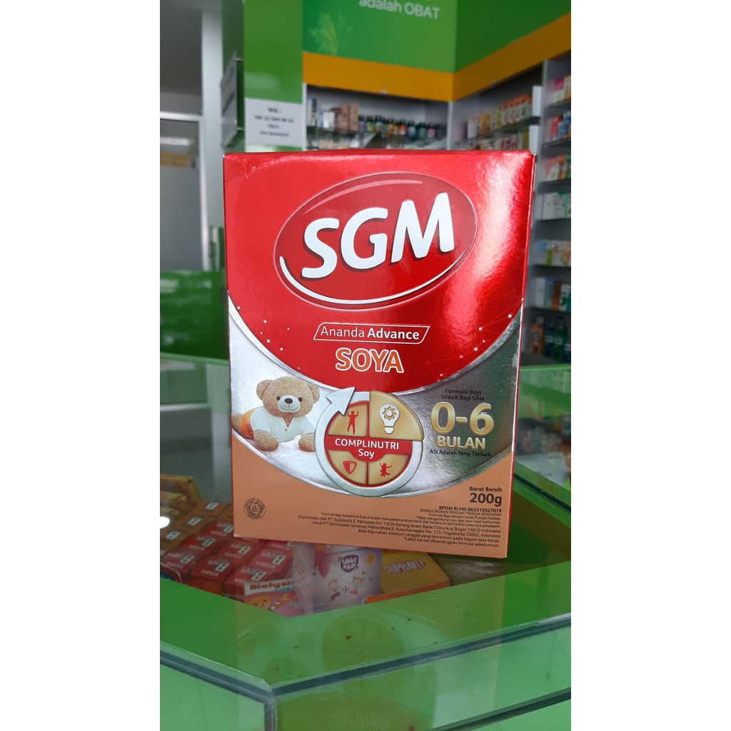 SGM SOYA 0-6 BULAN| ALERGI SUSU SAPI 200GR| ORIGINAL 100%