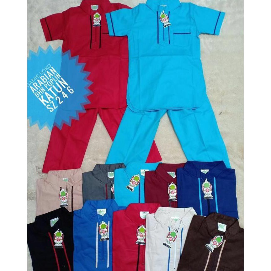 Baju anak pria Gamis Koko Arabian 2-6 th