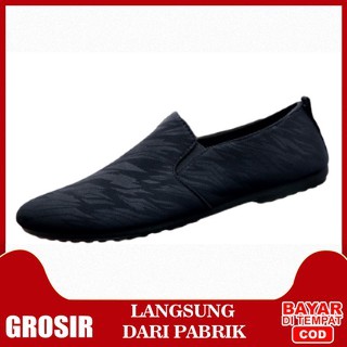 Sepatu Pria Slip On Casual Formal Sepatu Kerja Kantor Pabrik Import Grosir MR214