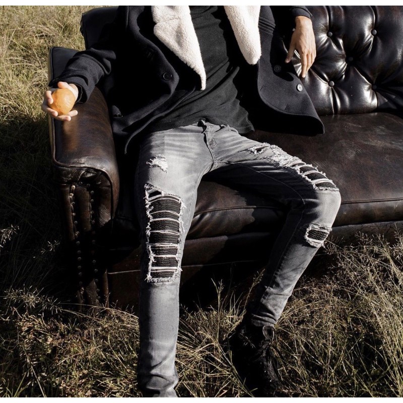 Rucas Graphite Biker Jeans Size 30
