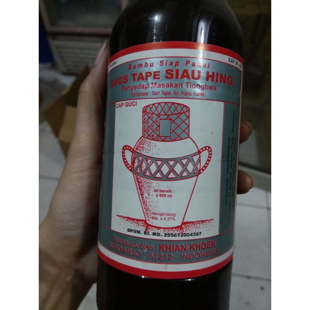 ARAK GENTONG / SAUS TAPE SIAU HING 600 ML