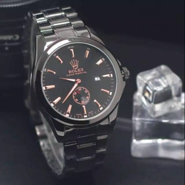 Jam tangan pria mewah ROLEX CHRONO DETIK TANGGAL AKTIF