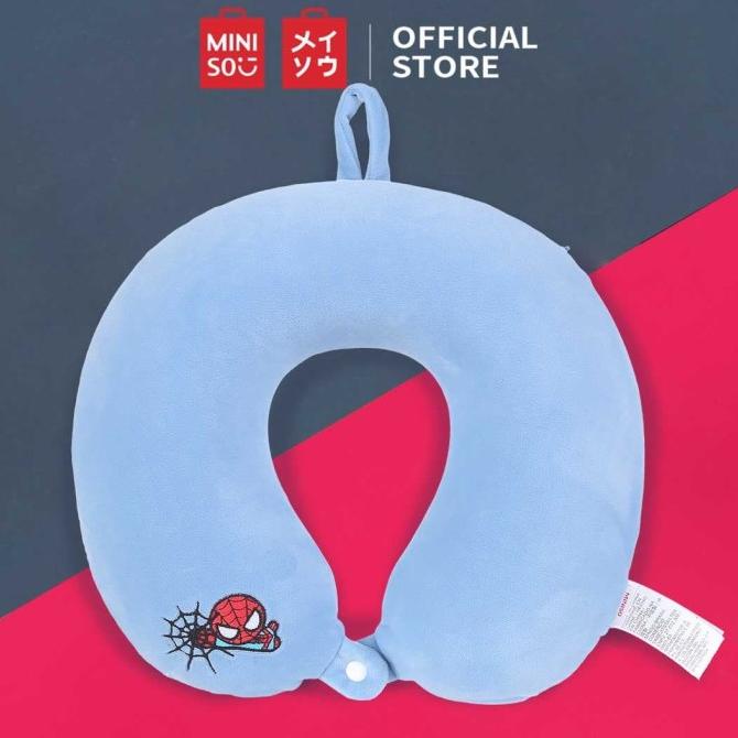 MINISO Marvel Bantal Leher Lucu Busa Memori U-Shaped Neck Pillow