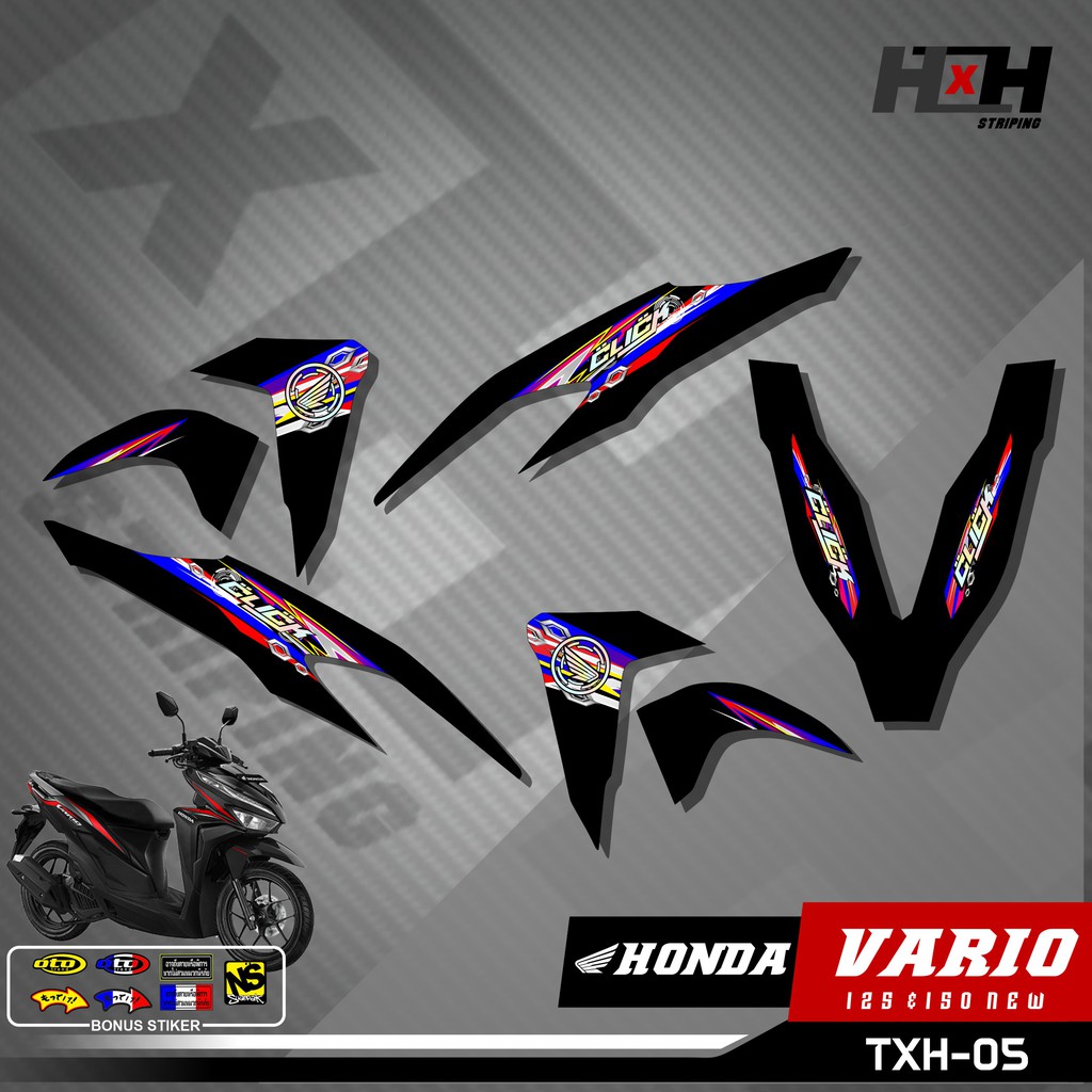 Sticker Striping Stiker Lis Variasi Vario 125/150 NEW Thailand Thailook Mothai 05