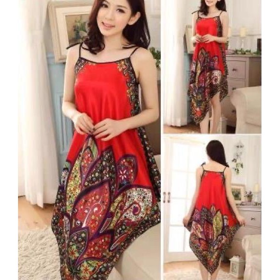 JC- Daster Batik Sexy  / Dress pantai wanita murah / Daster wanita sexy kekinian
