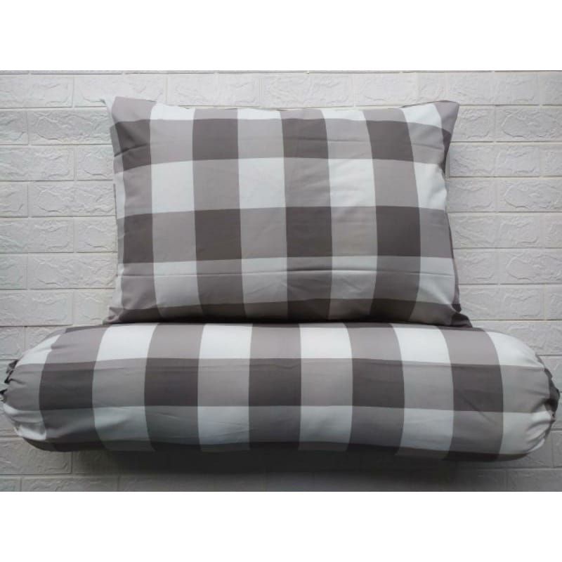 SARUNG BANTAL GULING HOMEMADE EMILY GRID TARTAN KOTAK KOTAK / SARUNG BANTAL &amp; GULING AESTHETIK