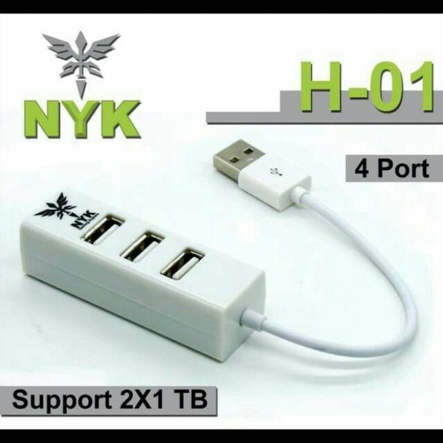 USB Hub 2.0 NYK H-01 4port USB Sambungan