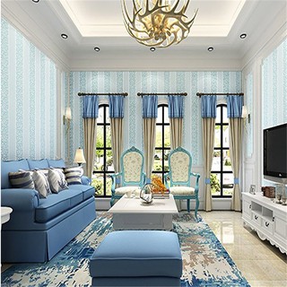 Wallpaper Dinding Non Woven Motif Garis Vertikal Gaya Wallpaper Dinding Non Woven Motif Garis Vertikal Gaya
