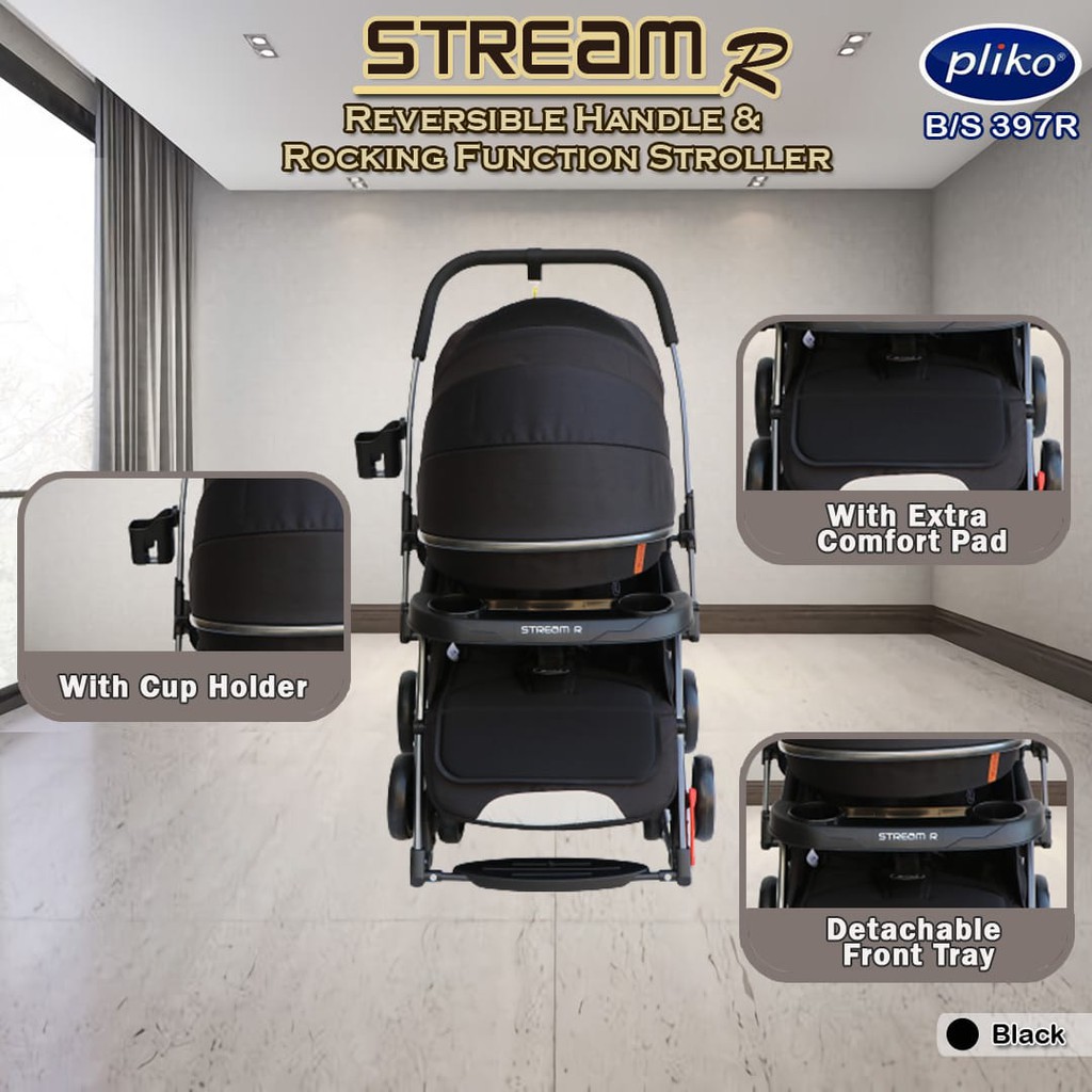 Stroller Pliko Stream 387 &amp; Stream R 397R / Stroller Bayi Pliko 387 Stream