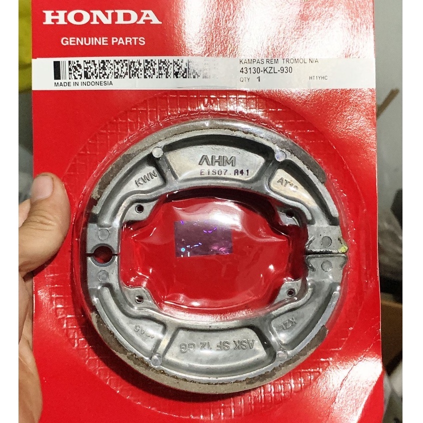 ORI HONDA Kampas Rem belakang rem AHM Honda New Beat Fi Vario 150 125 Scoopy Spacy Kanvas kampas Tro