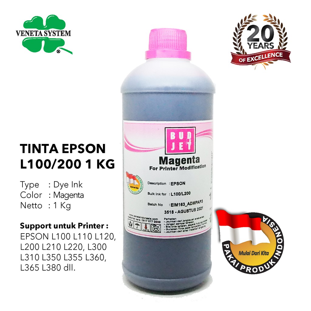 TINTA INFUS for PRINT HEAD EPSON / CISS PRINTER L100 L110 L120 L200 L210 L220 - 1 KG