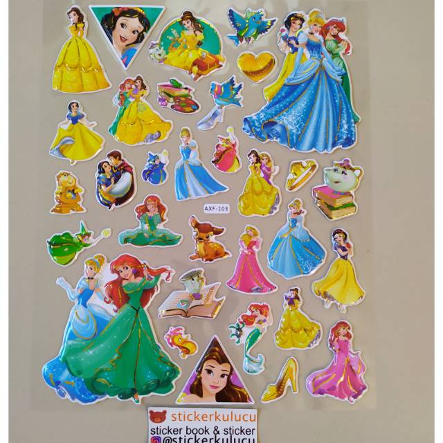 

Stiker timbul PRINCESS 21x35cm