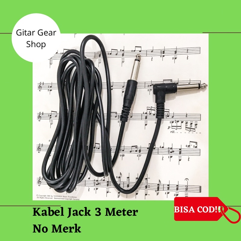 KABEL JACK GITAR BASS KABEL JACK BASS 3 METER