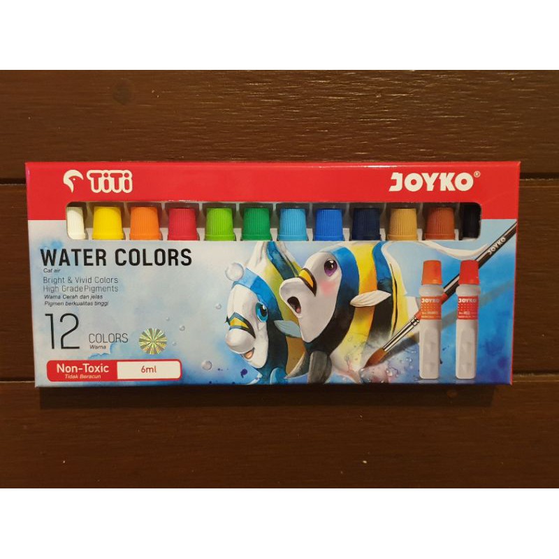 

Cat air merk Joyko Titi isi 12 warna