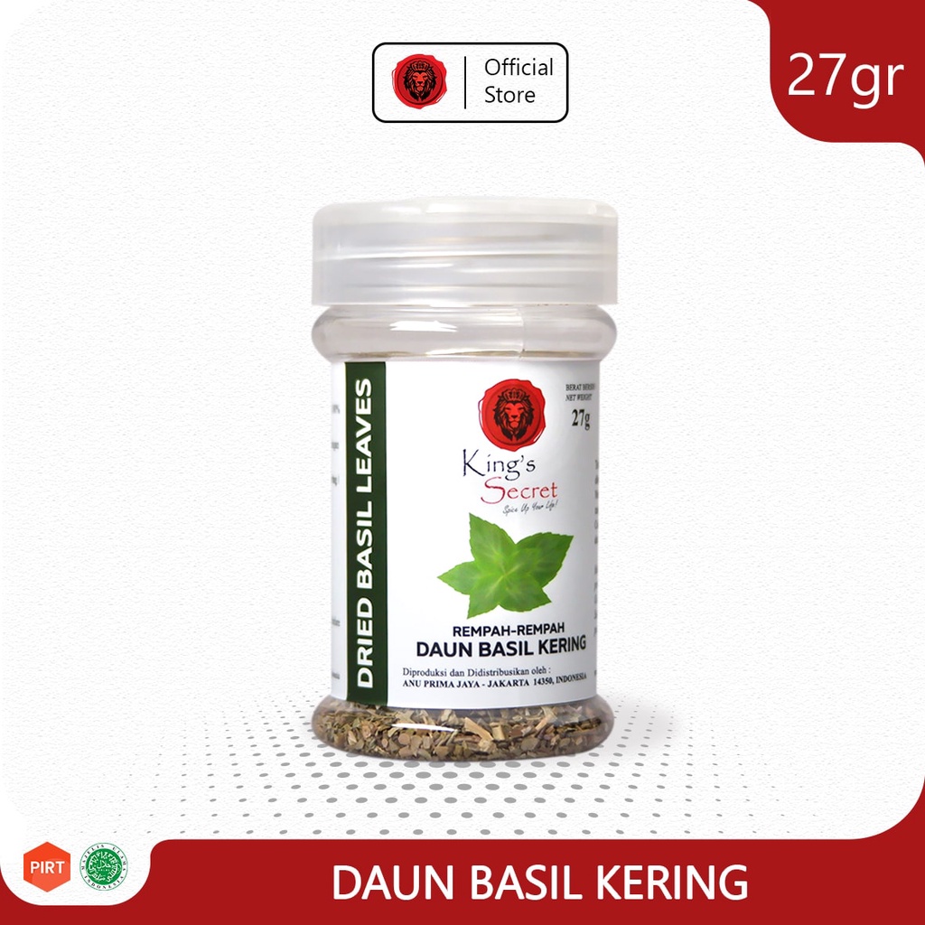 

Daun Basil Kering 27gr - King's Secret