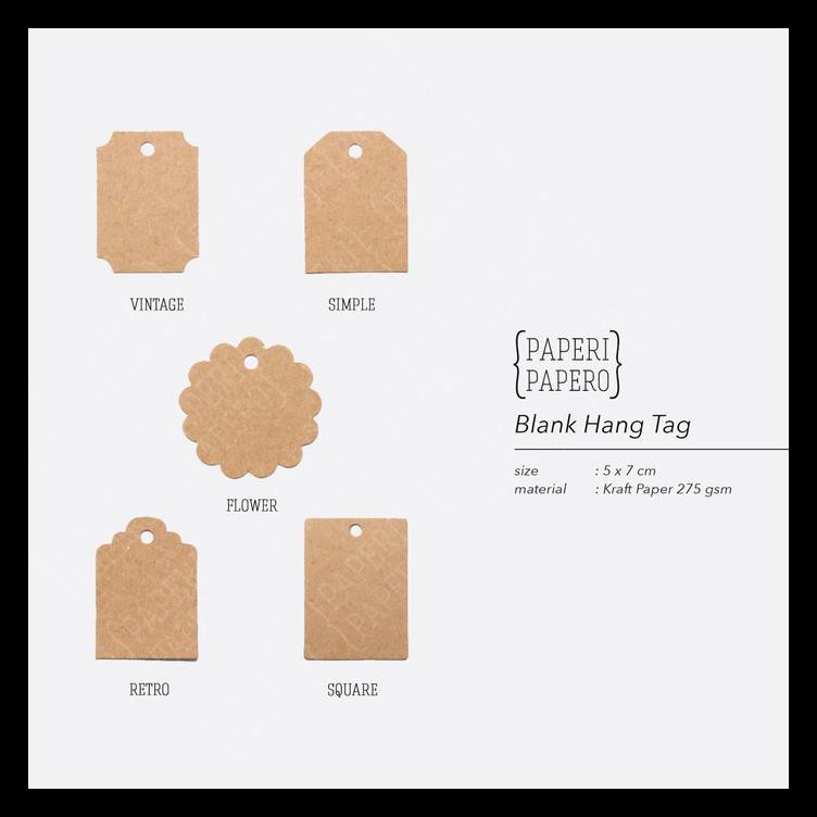 

BLANK HANGTAG RUSTIC COKLAT - HIASAN HAMPERS / KEMASAN / PACKAGING - VINTAGE KUALITAS TERBAIK