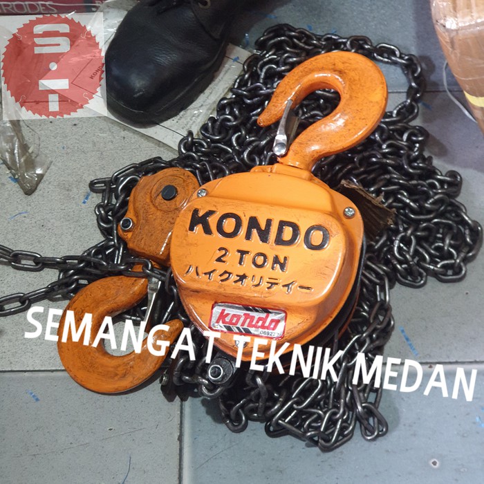 CHAIN BLOCK TAKEL KEREKAN KATROL HOIST 2TON 2 TON 5 METER 5MTR KONDO