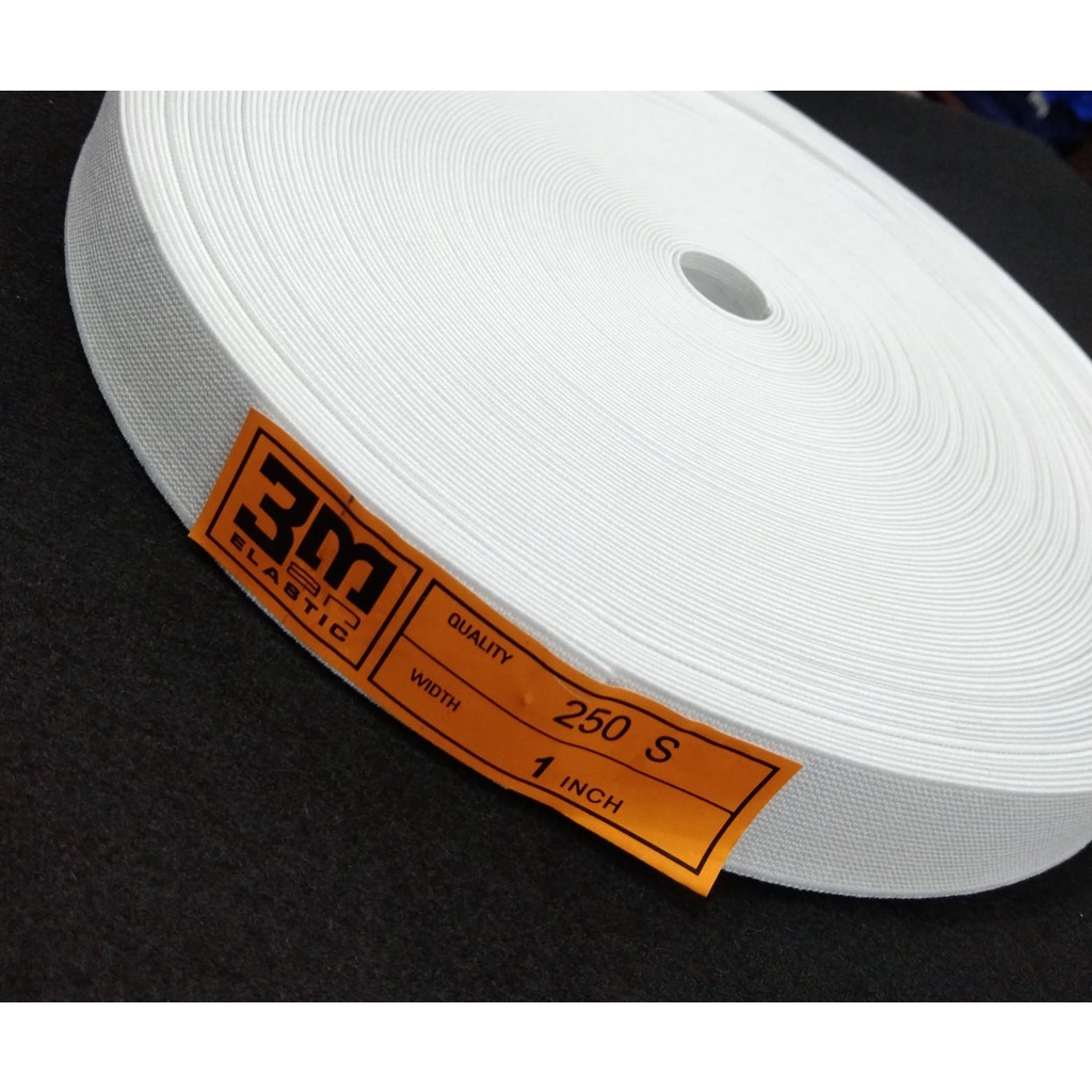 KARET ELASTIK 3M PER ROLL / KARET / KARET ELASTIS 1"  2,5CM