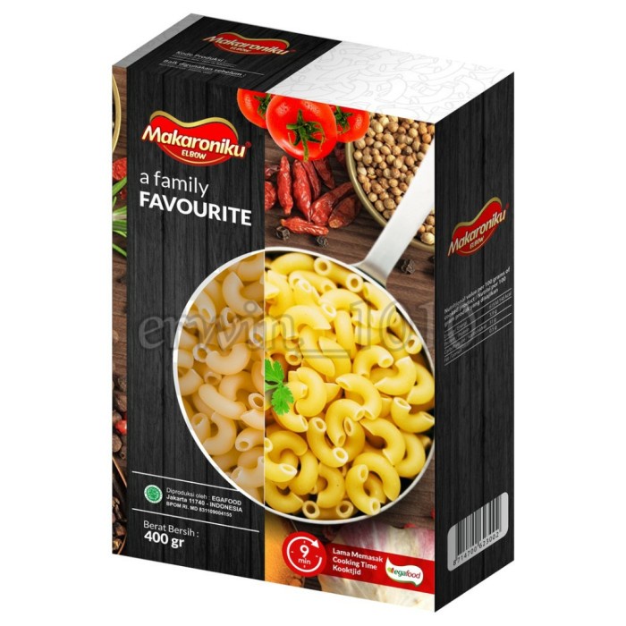 (JSO) Makaroniku elbow 400gr / macaroni / makaroni HALAL