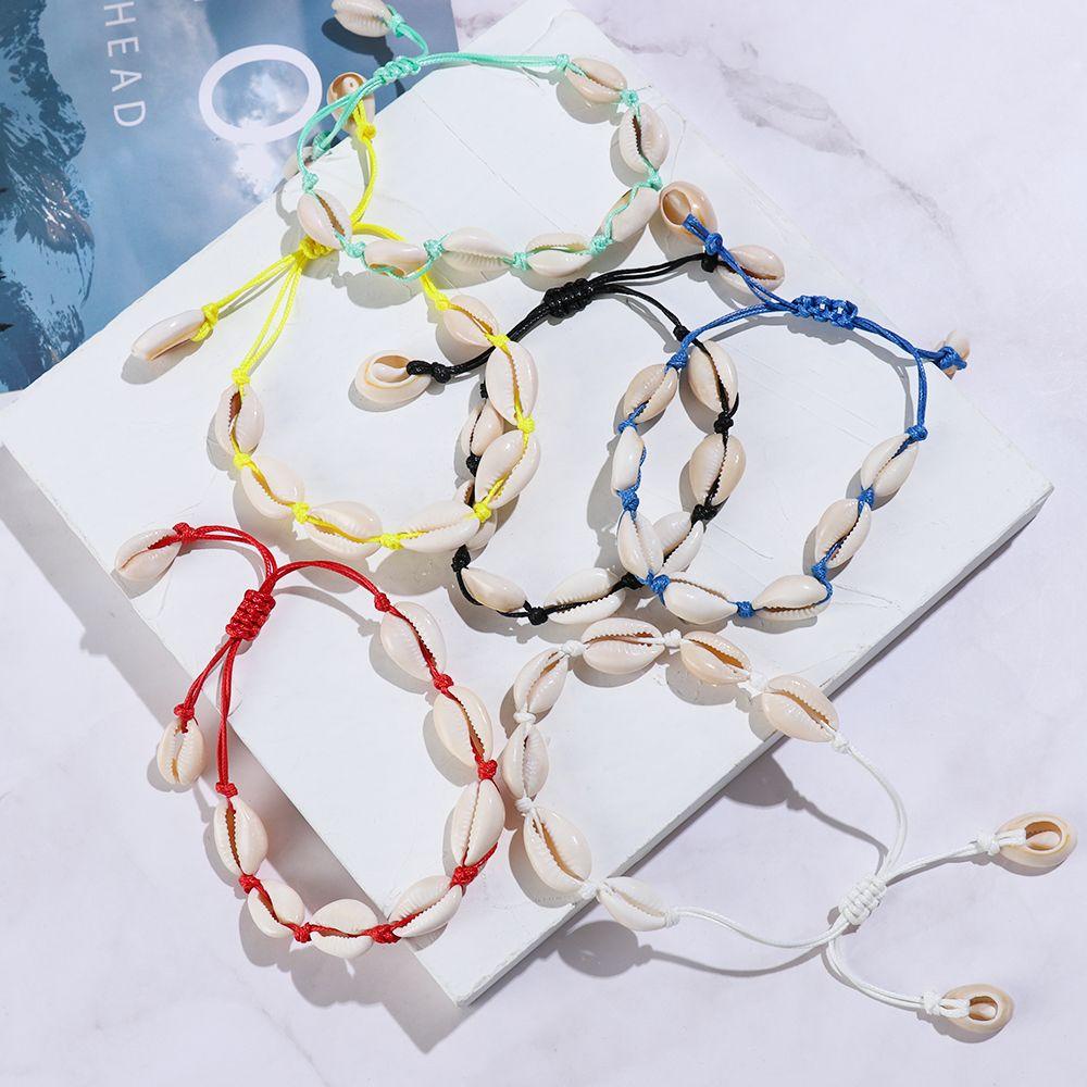 Preva Shell Gelang Bohemian Musim Panas Pantai Boho Perhiasan Rantai Kaki