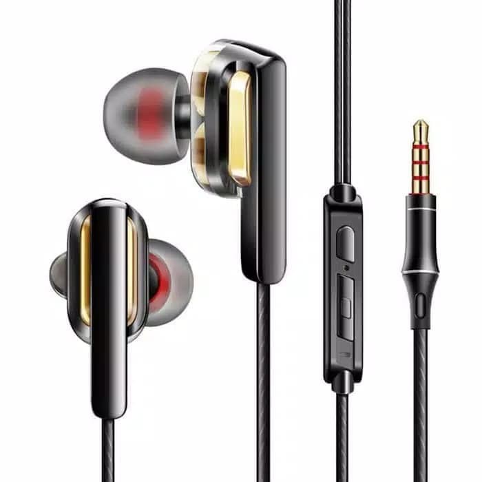 FONGE X3 with Mic Earphone Dual Dynamic Driver