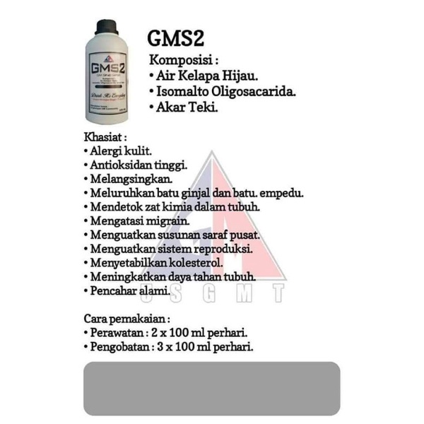 

PROMO GMS2 / GMS2 HERBAL GM / HERBAL ASLI GMS2_DISKON/ herbal batu ginjal dan natu empedu ampuh, herbal darah tinggi, herbal kolesterol ampuh