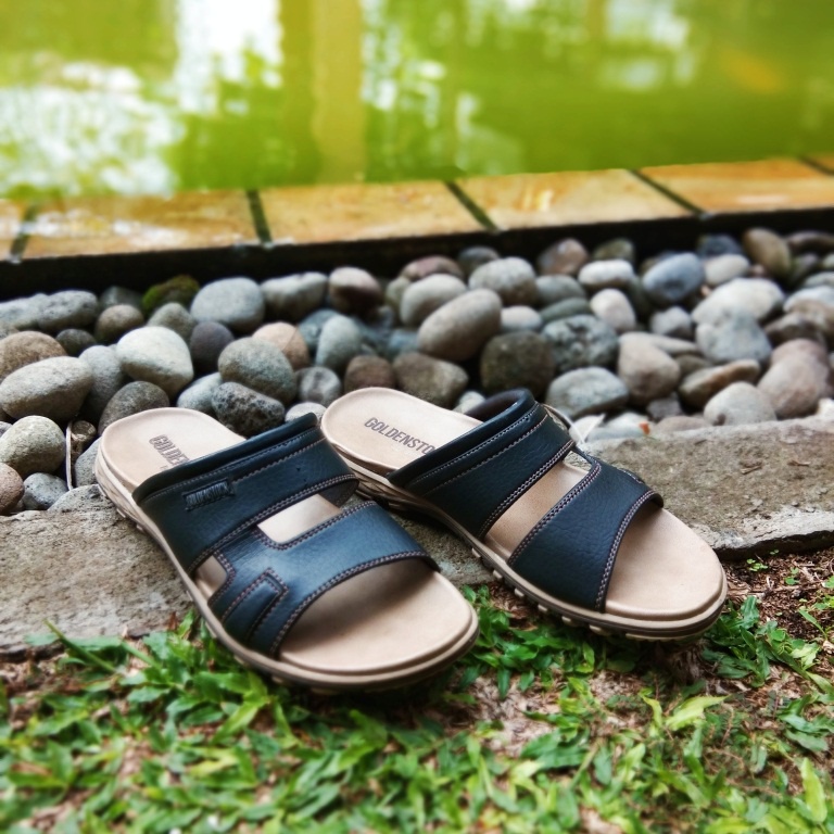 Sandal Pria Casual Kekinian Murah Original Asli Ori HORNETS 05 MERK: GOLDEN STOCK Sandl Sndal Selop 