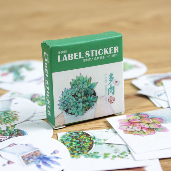 

Sticker Deco Succulen untuk DIY Scrapbook Bujo Journal Planner
