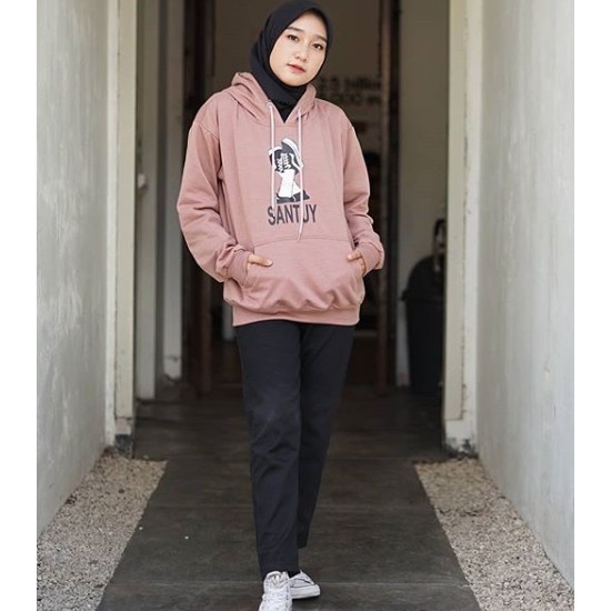Sweater Hoodie Wanita Santuy Best Promo Knitt Grosir-2