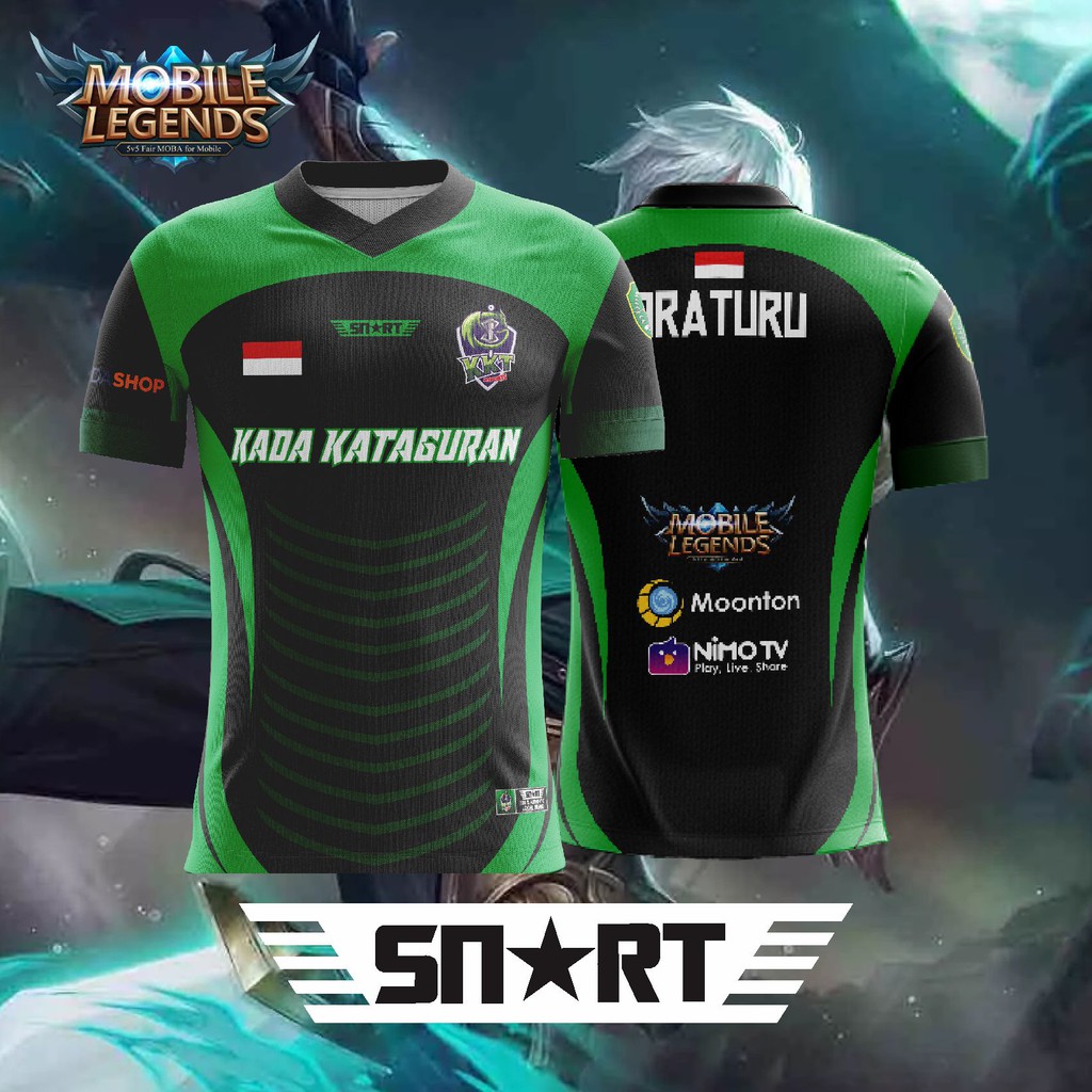 Kaos Jersey Gaming E-Sport MOBILE LEGENDS : BANG BANG Custom MURAH