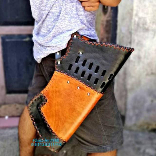 Quiver sarung tas anak panah kulit sapi asli