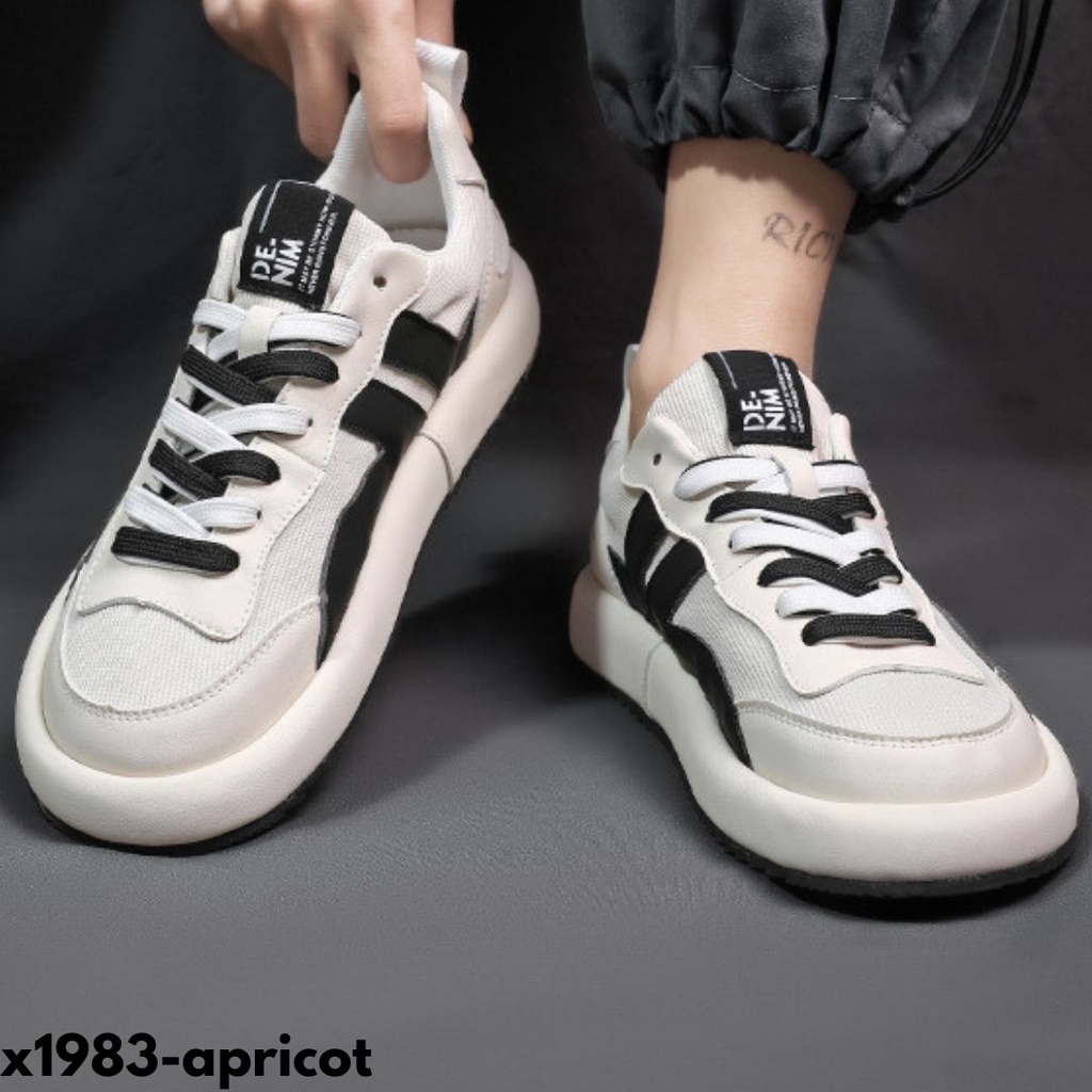 SNEAKERS MODE NEW SUMMER STYLE THIN SECTION SHOES BAHAN MESH COMBI PU IMPORT 1983